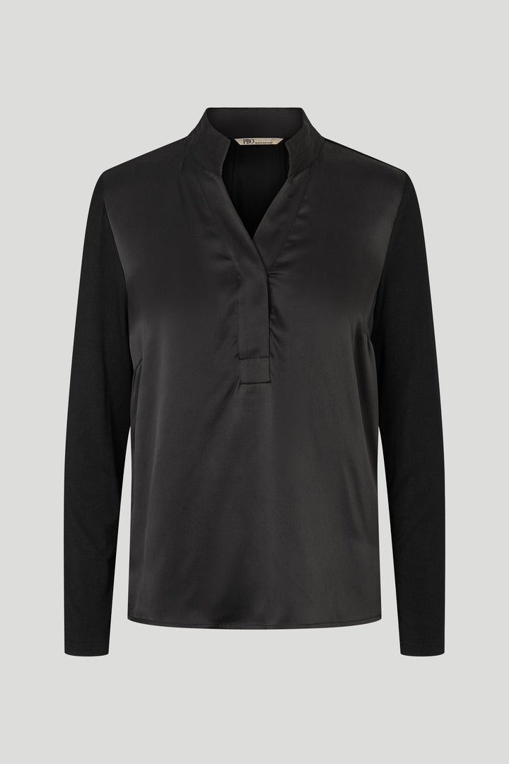 PBO PBOTimbia bluse BLOUSE Sort