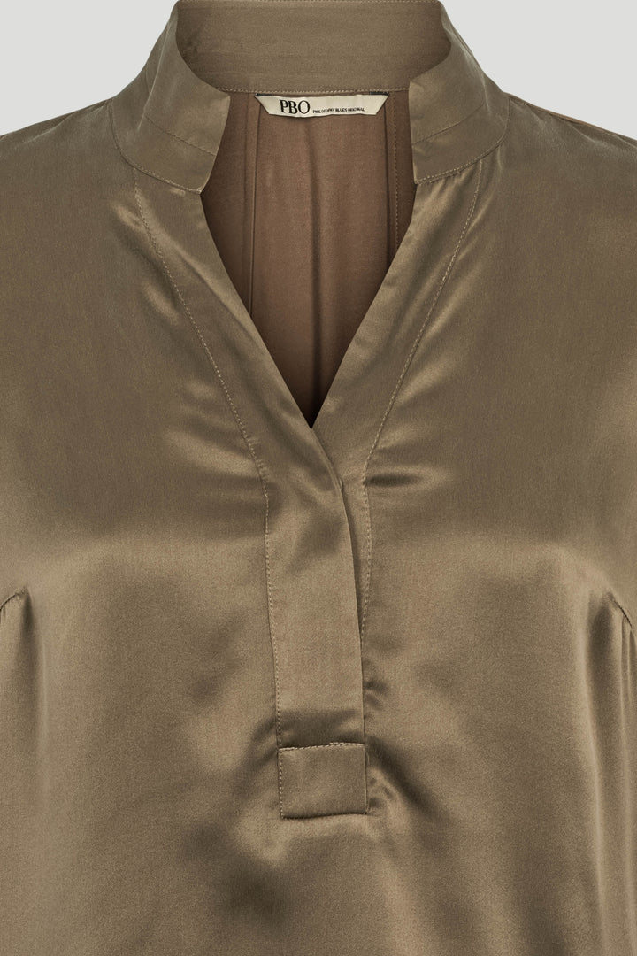 PBO PBOTimbia bluse BLOUSE 465 Chocolate chip