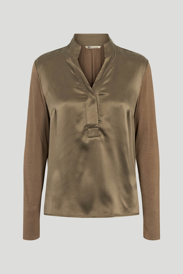 PBO PBOTimbia bluse BLOUSE 465 Chocolate chip