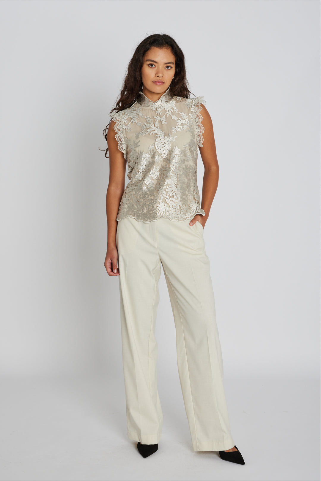 PBO PBOTogo bukser TROUSERS 104 Off White