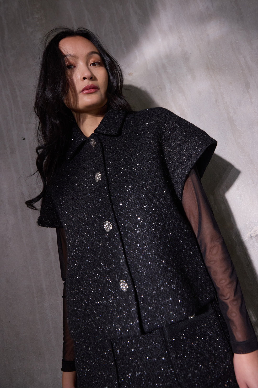 PBO PBOTona vest WAISTCOATS Sort