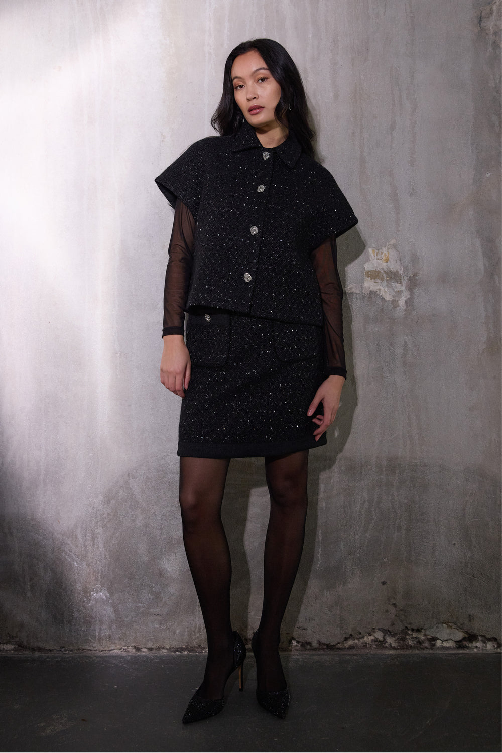 PBO PBOTona vest WAISTCOATS Sort