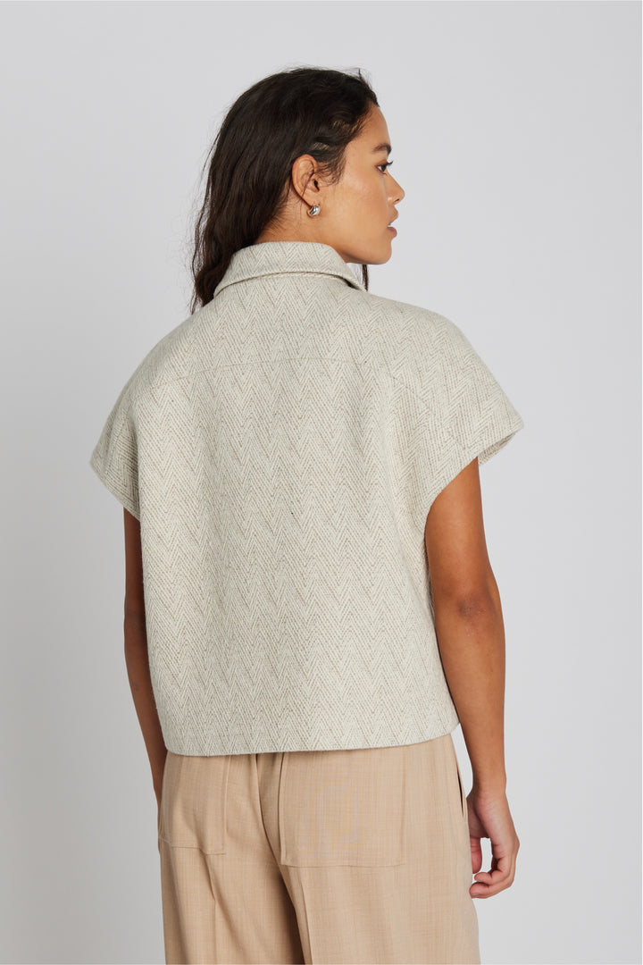 PBO PBOTona vest WAISTCOATS 899 Sand/Off white