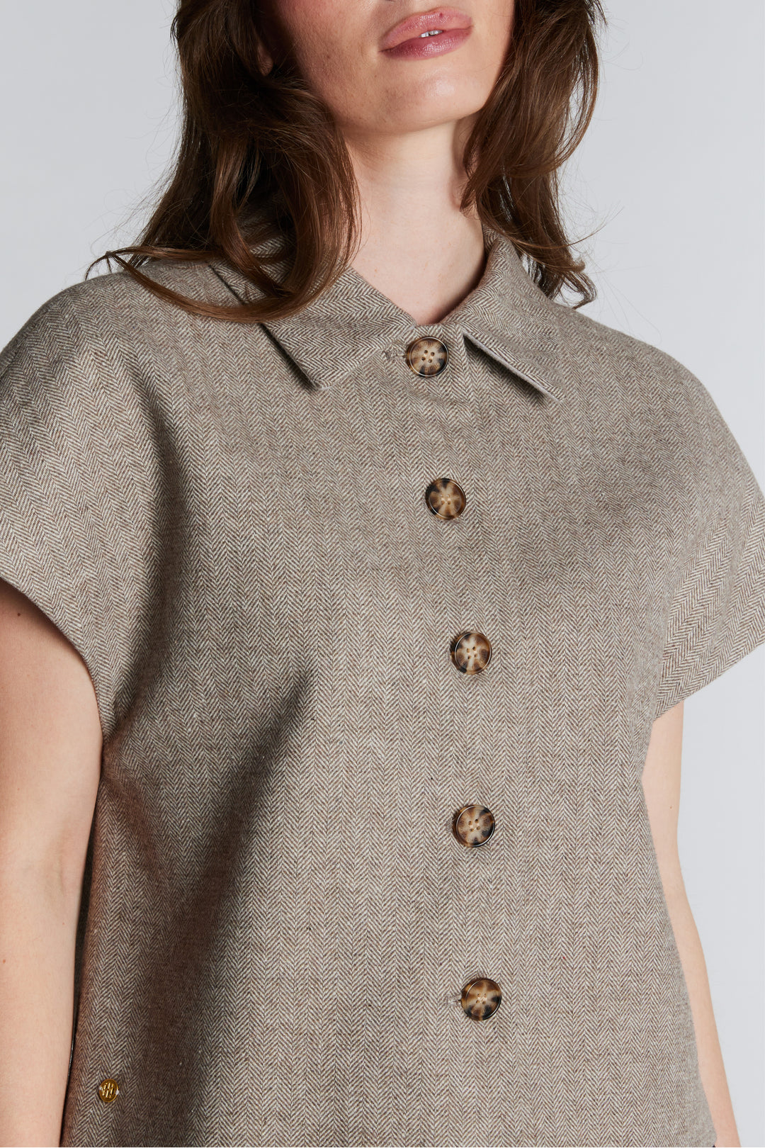 PBO PBOTona vest WAISTCOATS 465 Chocolate chip