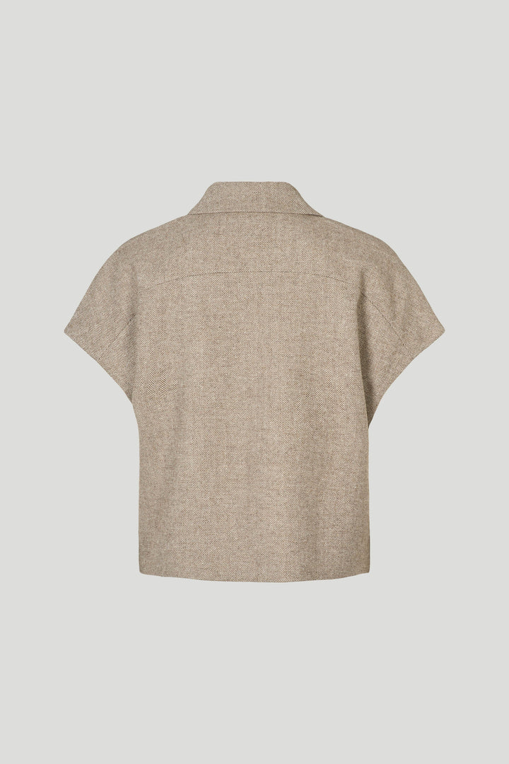 PBO PBOTona vest WAISTCOATS 465 Chocolate chip