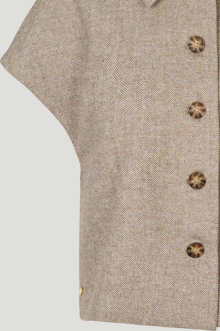 PBO PBOTona vest WAISTCOATS 465 Chocolate chip