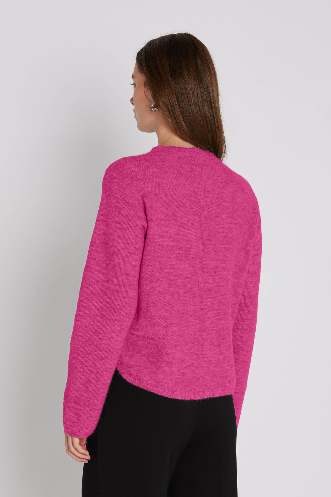 PBO PBOTorna striktrøje KNITWEAR, HEAVY 320 Azalea pink
