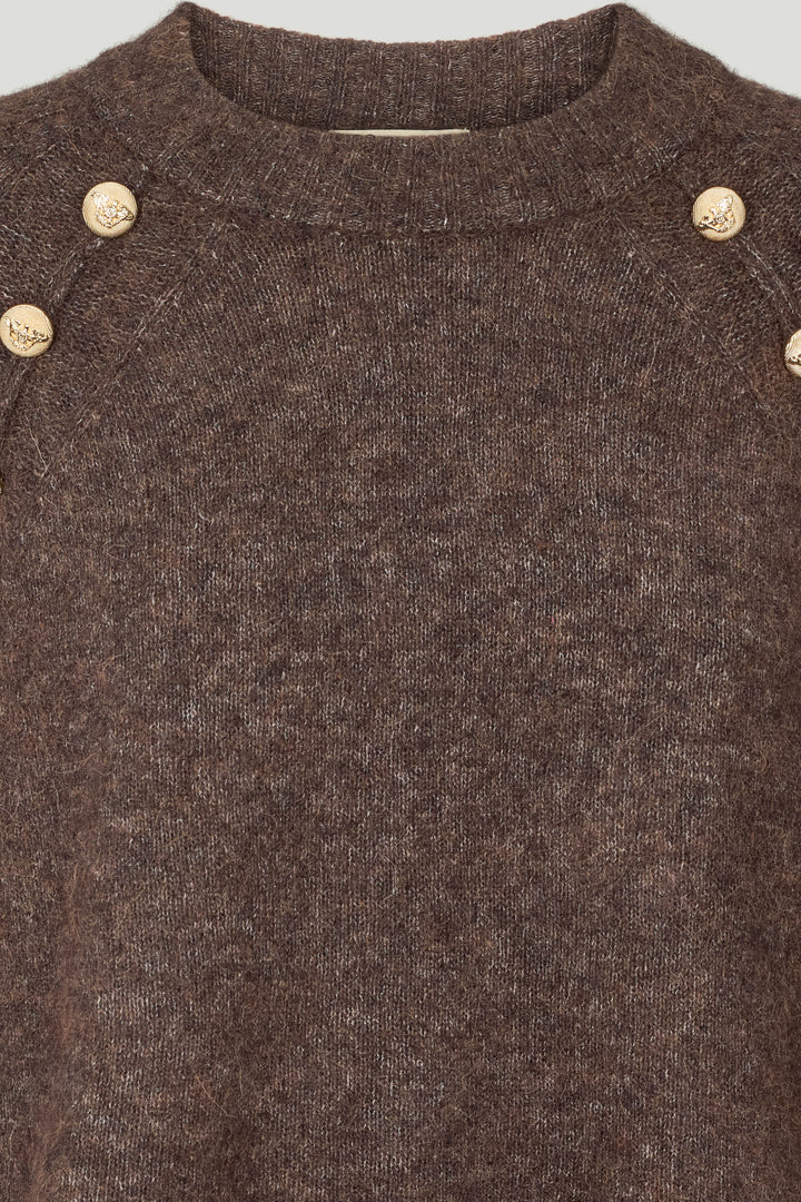 PBO PBOUnmo striktrøje KNITWEAR 45 Bitter chocolate