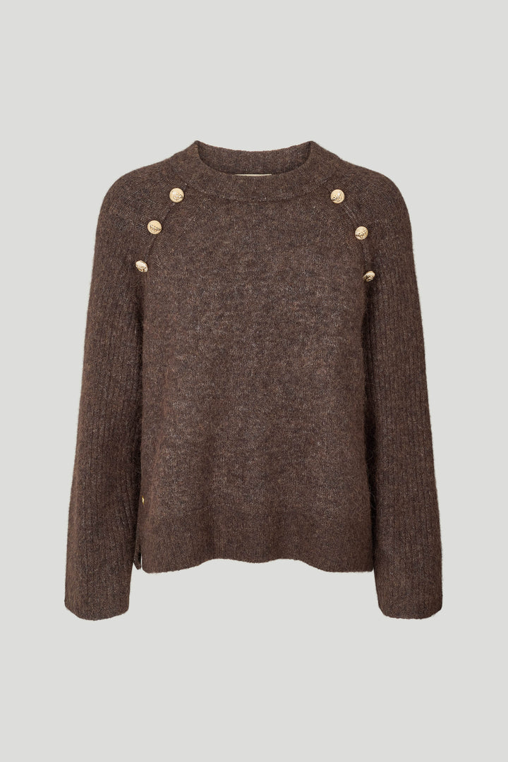 PBO PBOUnmo striktrøje KNITWEAR 45 Bitter chocolate