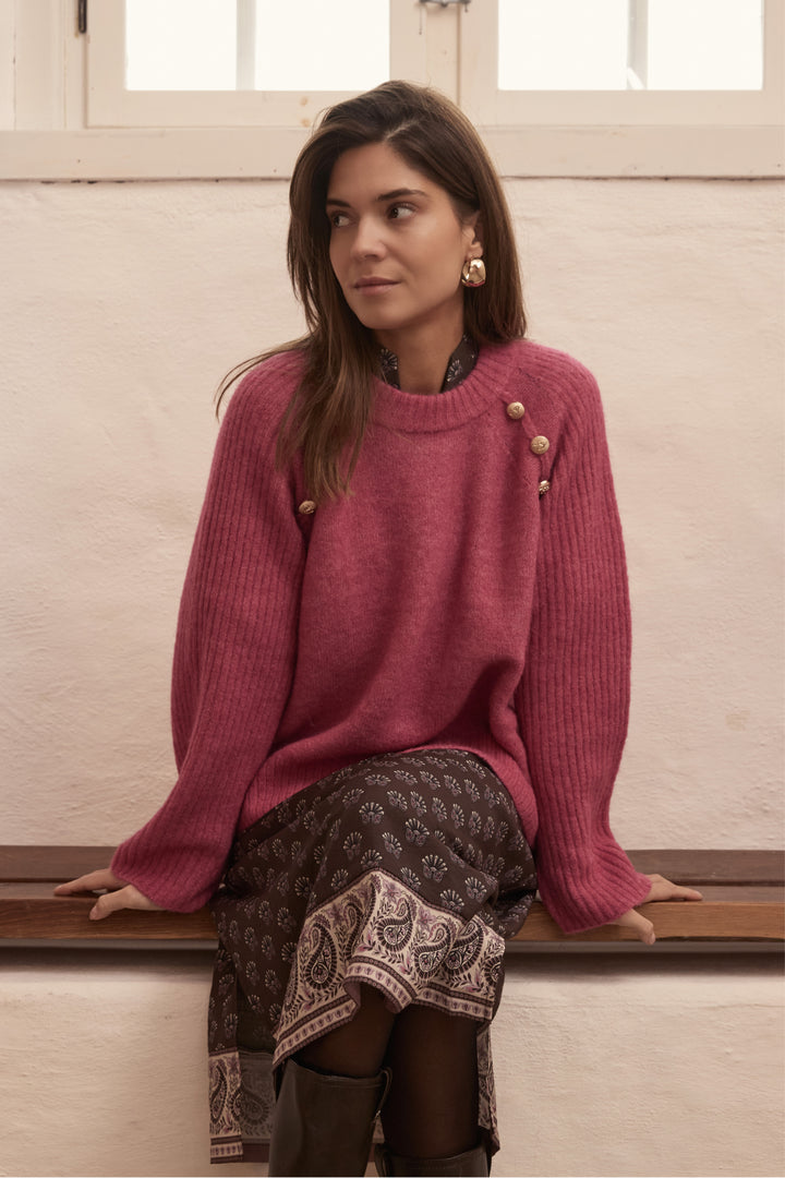 PBO PBOUnmo striktrøje KNITWEAR 73 Antique Rose