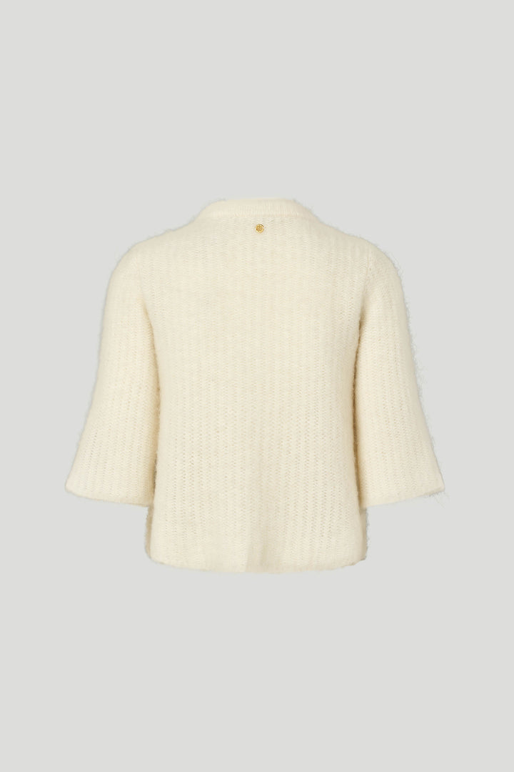 PBO PBOValentina strikcardigan KNITWEAR, LIGHT 03 Ecru