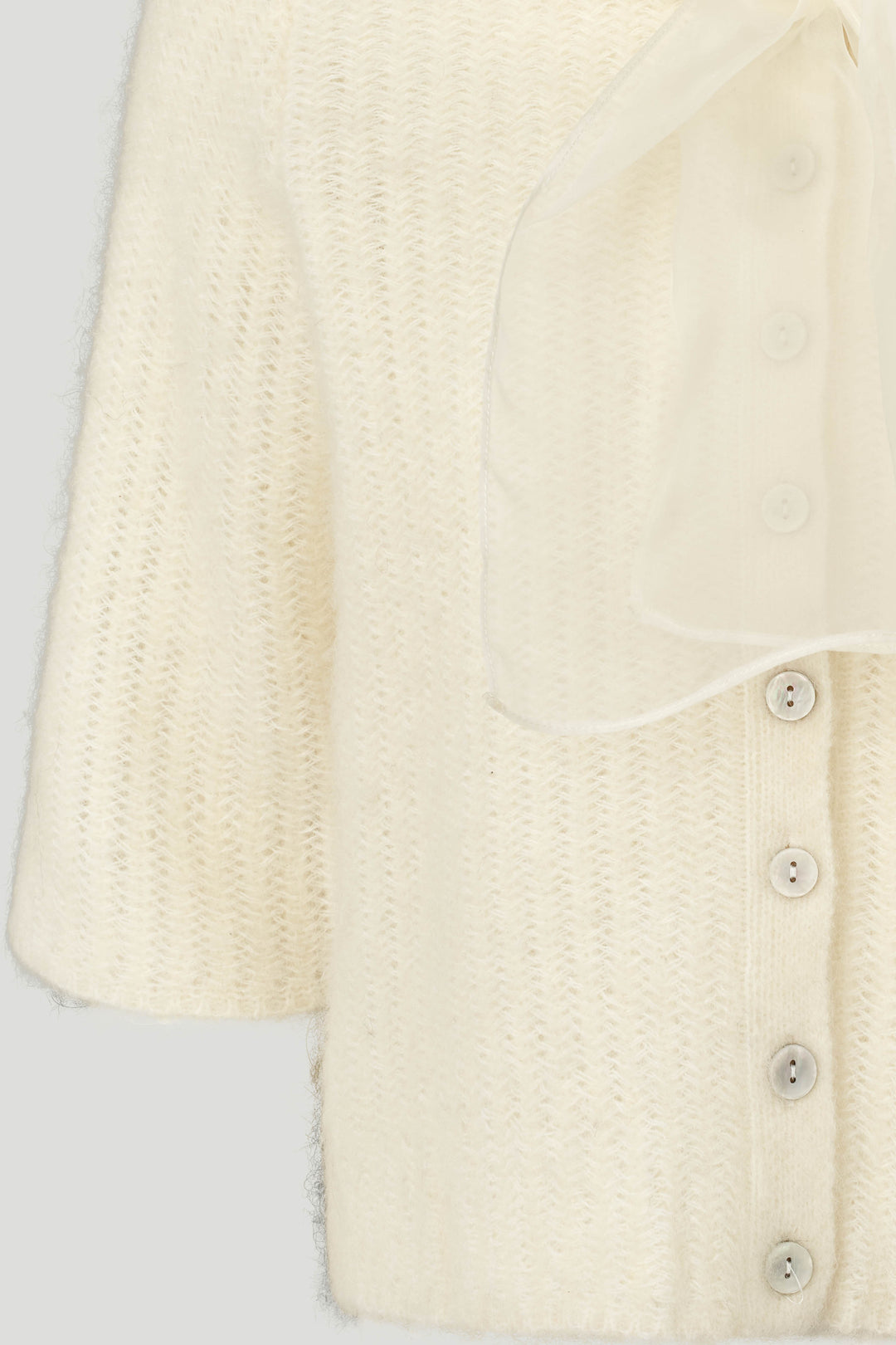 PBO PBOValentina strikcardigan KNITWEAR, LIGHT 03 Ecru