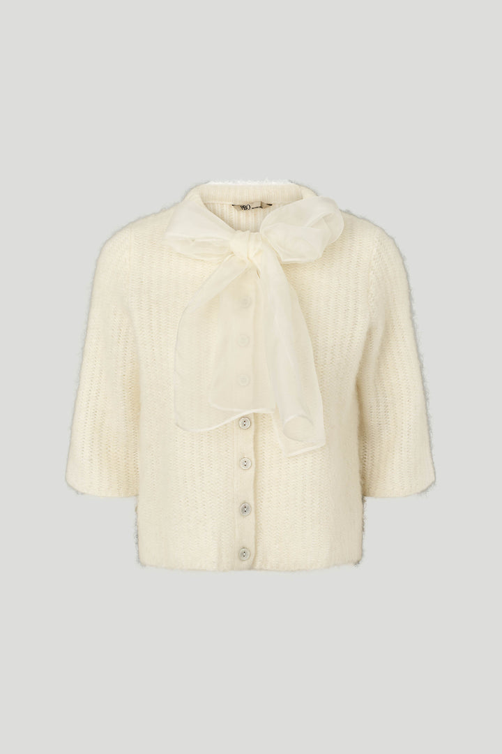 PBO PBOValentina strikcardigan KNITWEAR, LIGHT 03 Ecru