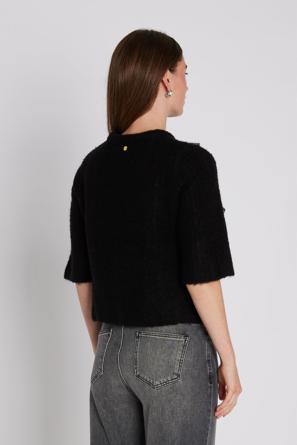 PBO PBOValentina strikcardigan KNITWEAR, LIGHT Sort