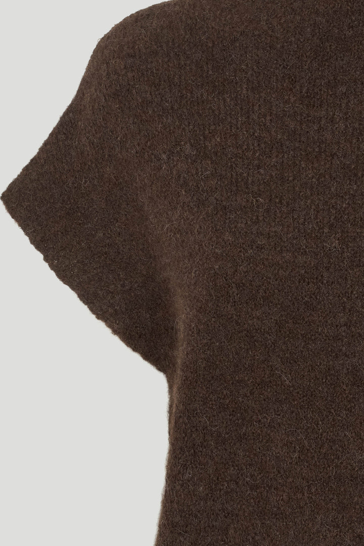 PBO PBOVallio strikvest KNITWEAR 691 Chocolate