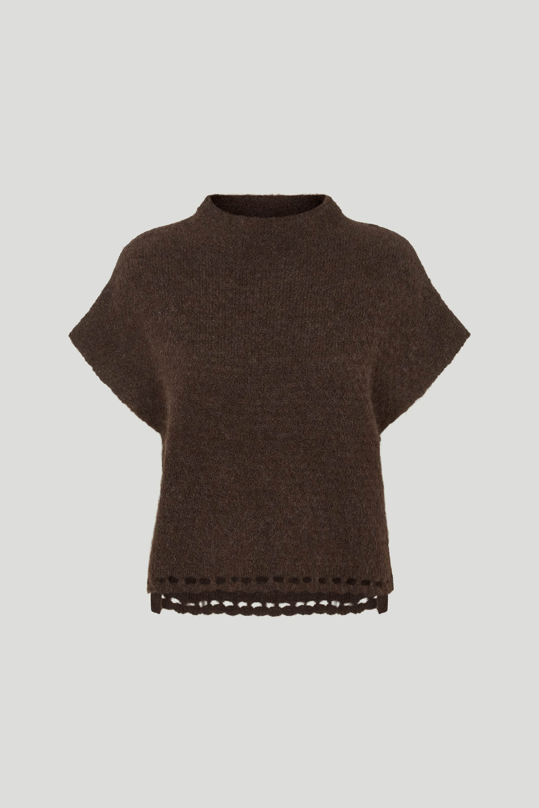 PBO PBOVallio strikvest KNITWEAR 691 Chocolate