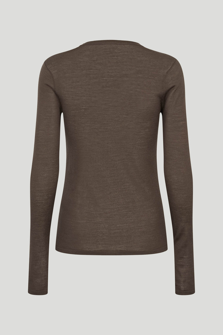 PBO PBOVeloka strikbluse KNITWEAR 698 Smoke