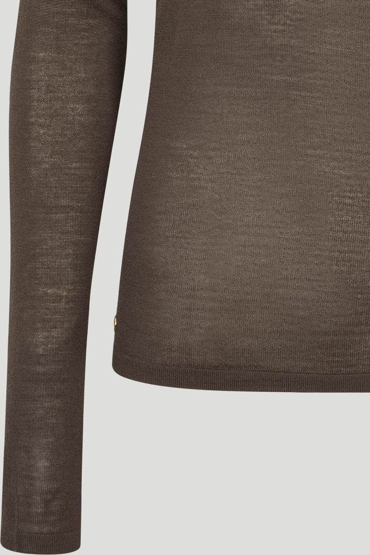 PBO PBOVeloka strikbluse KNITWEAR 698 Smoke