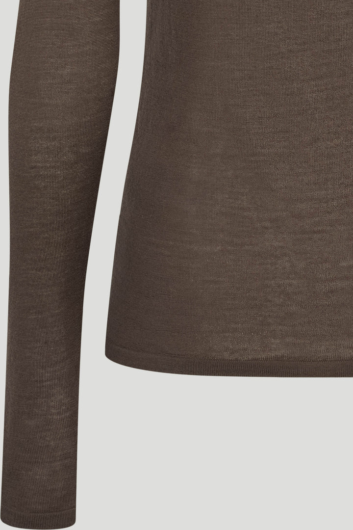 PBO PBOVeloka strikbluse KNITWEAR 698 Smoke