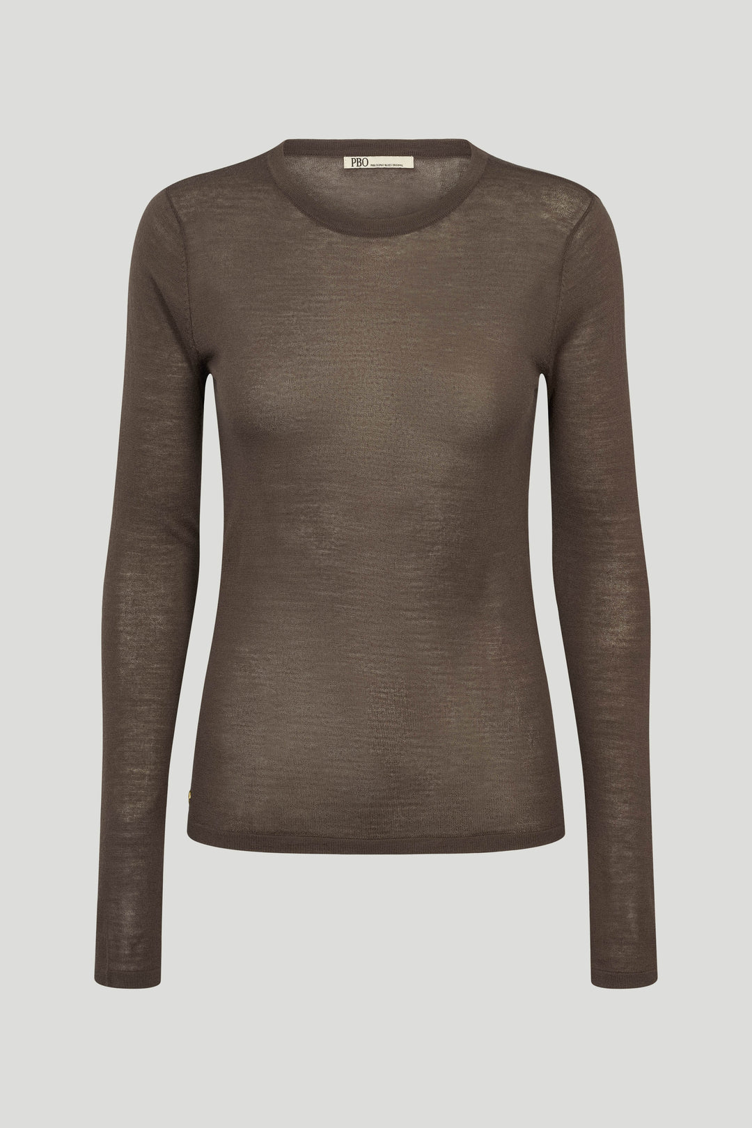 PBO PBOVeloka strikbluse KNITWEAR 698 Smoke
