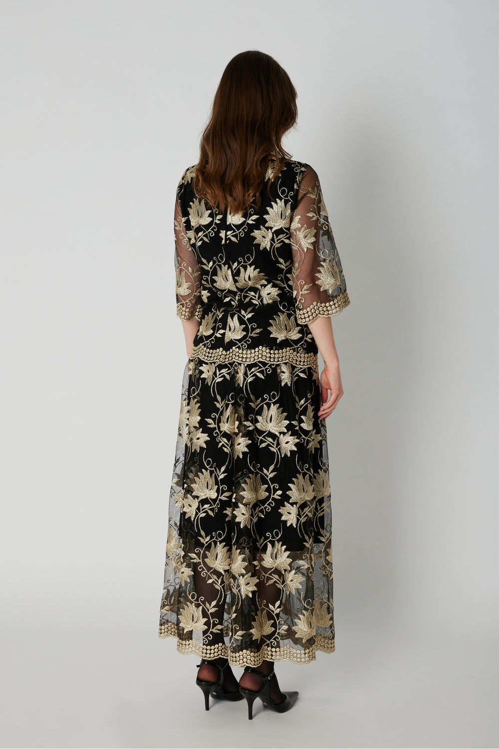 PBO PBOVenus nederdel SKIRTS 904 Black flower