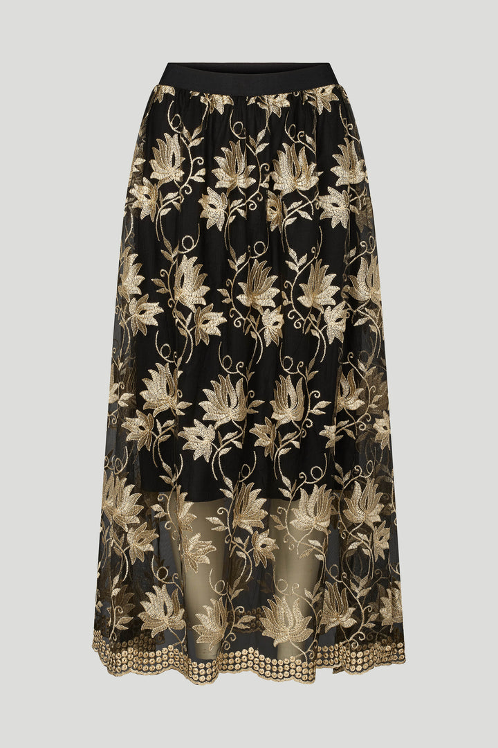 PBO PBOVenus nederdel SKIRTS 904 Black flower