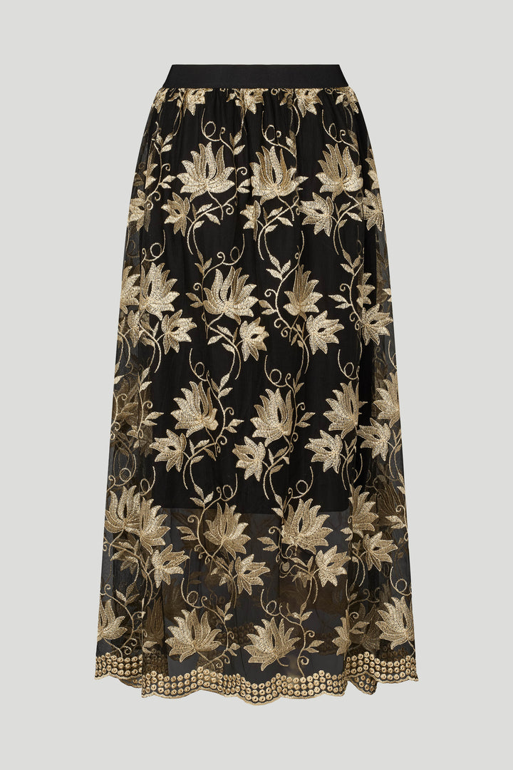 PBO PBOVenus nederdel SKIRTS 904 Black flower