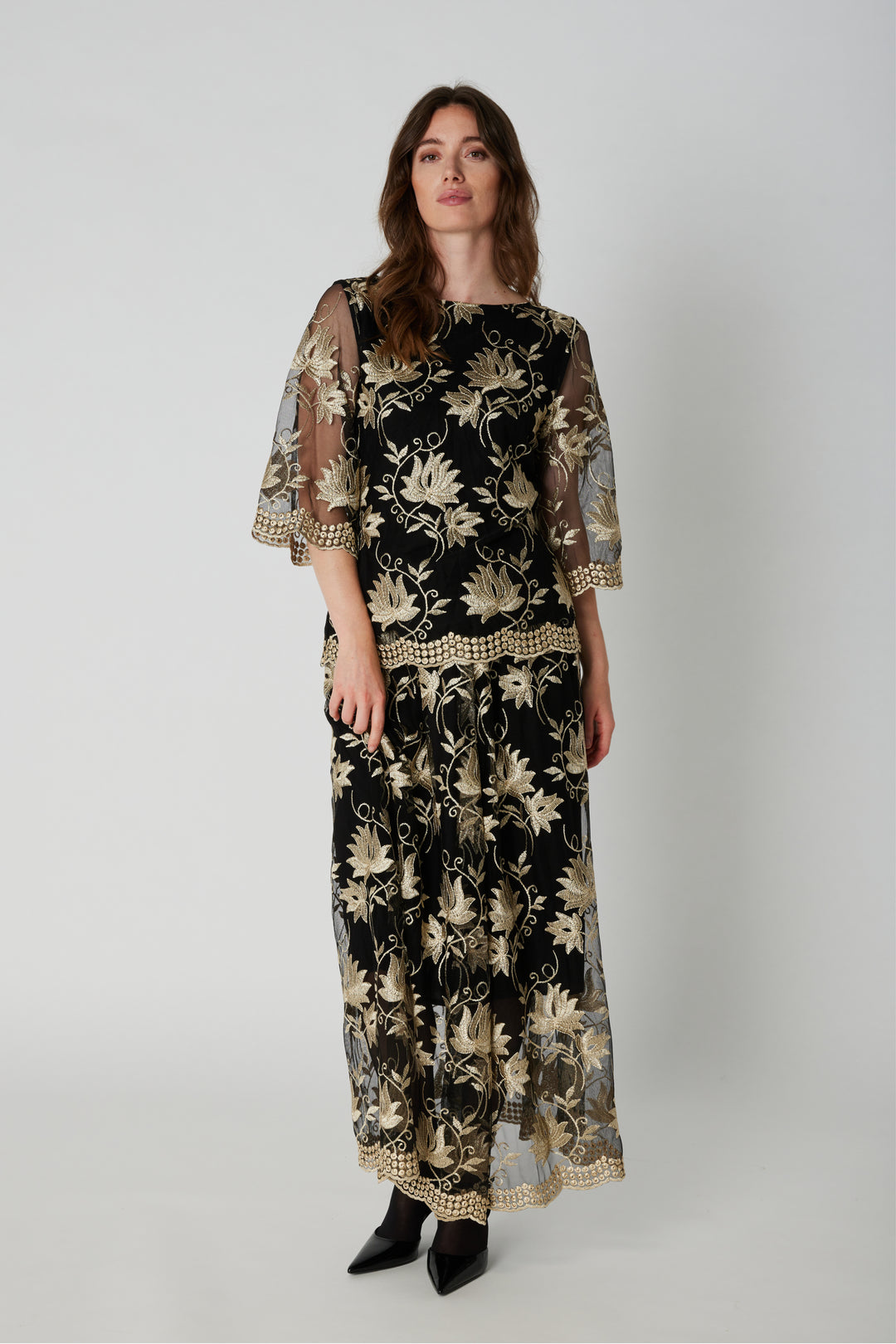 PBO PBOVenus nederdel SKIRTS 904 Black flower