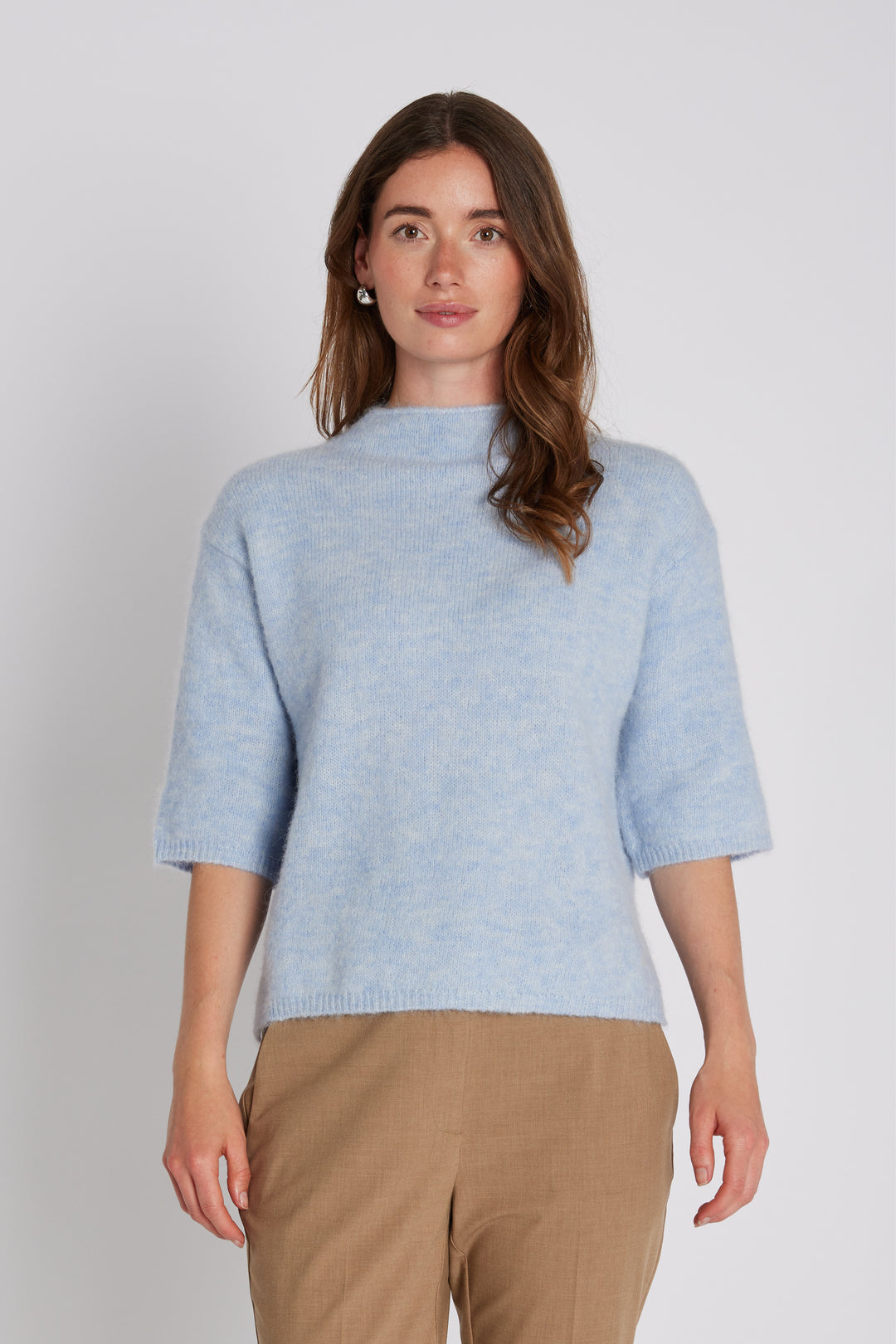 PBO PBOVera striktrøje KNITWEAR 268 Cashmere blue