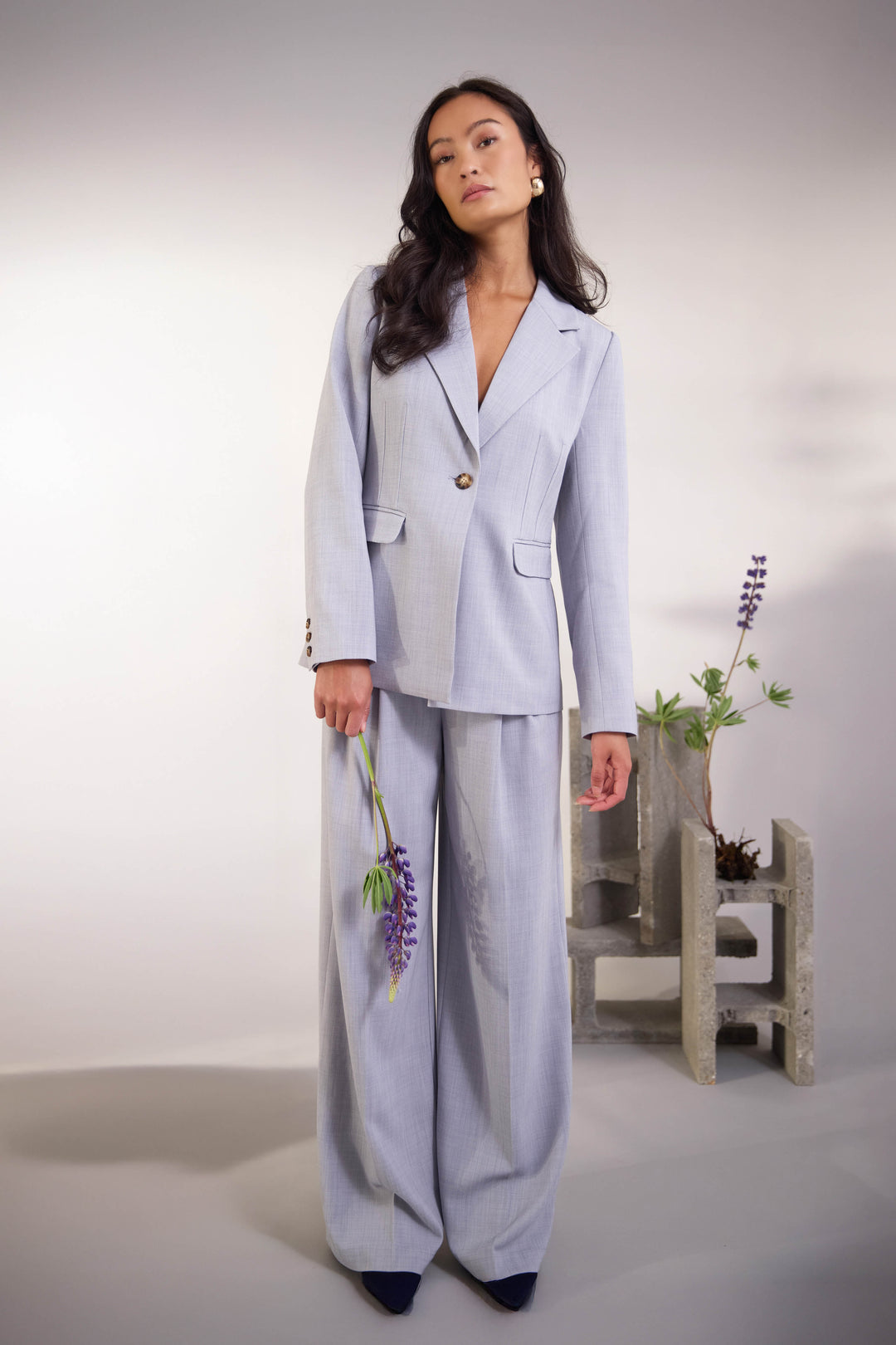 PBO PBOVerato blazer BLAZERJACKETS 265 Light blue melange
