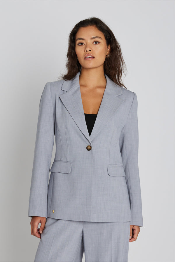 PBOVerato blazer - Light blue melange