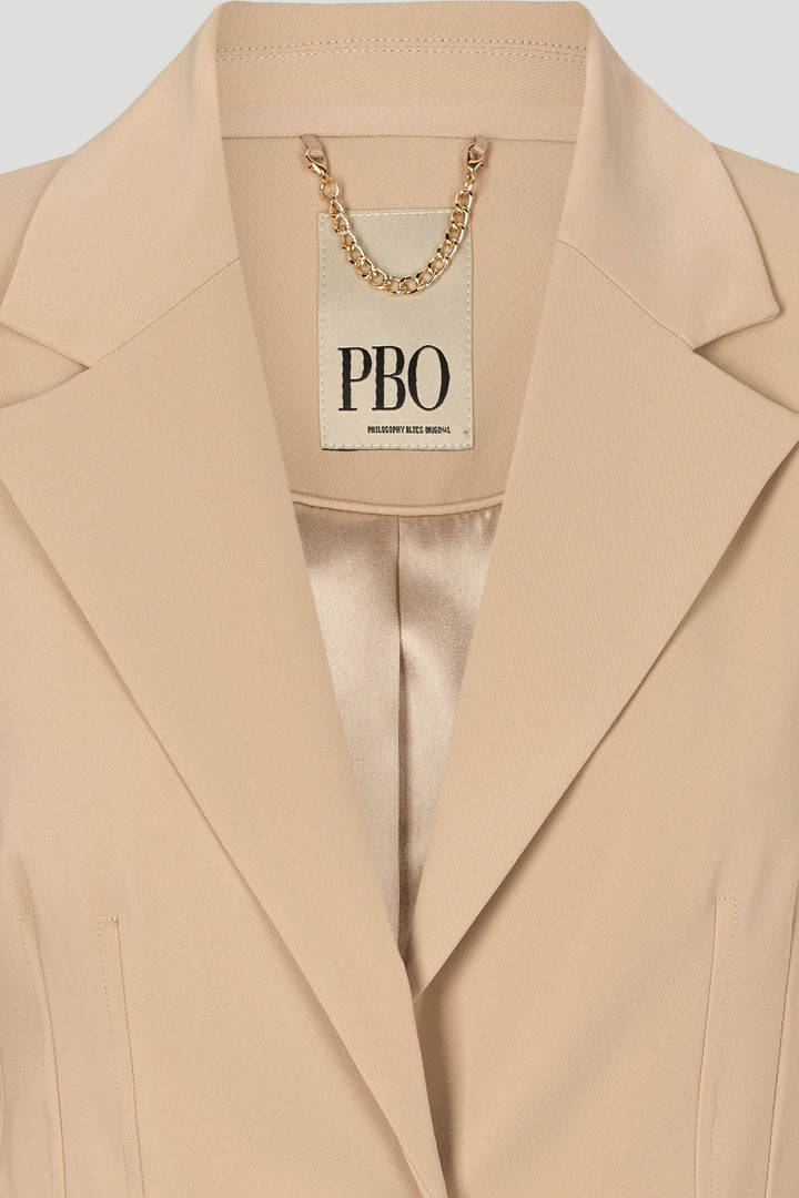 PBO PBOComfortVerato kort blazer BLAZERJACKETS 04 Light-sand