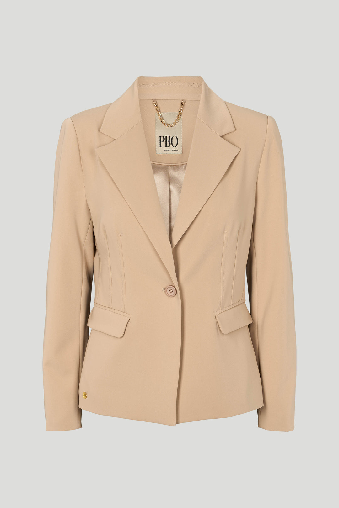 PBO PBOVerato kort blazer BLAZERJACKETS 04 Light-sand
