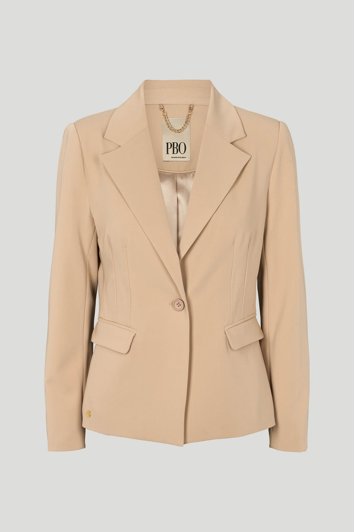 PBO PBOComfortVerato kort blazer BLAZERJACKETS 04 Light-sand