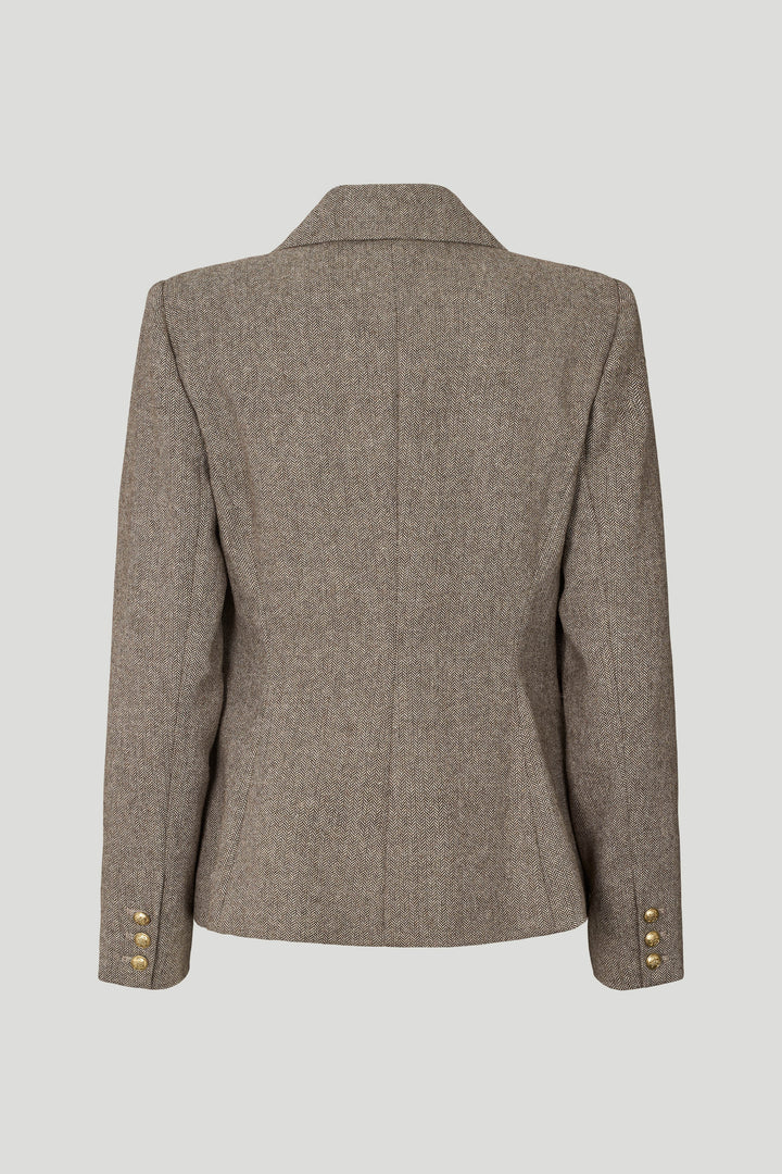 PBO PBOVerato kort blazer BLAZERJACKETS 168 Soft brown