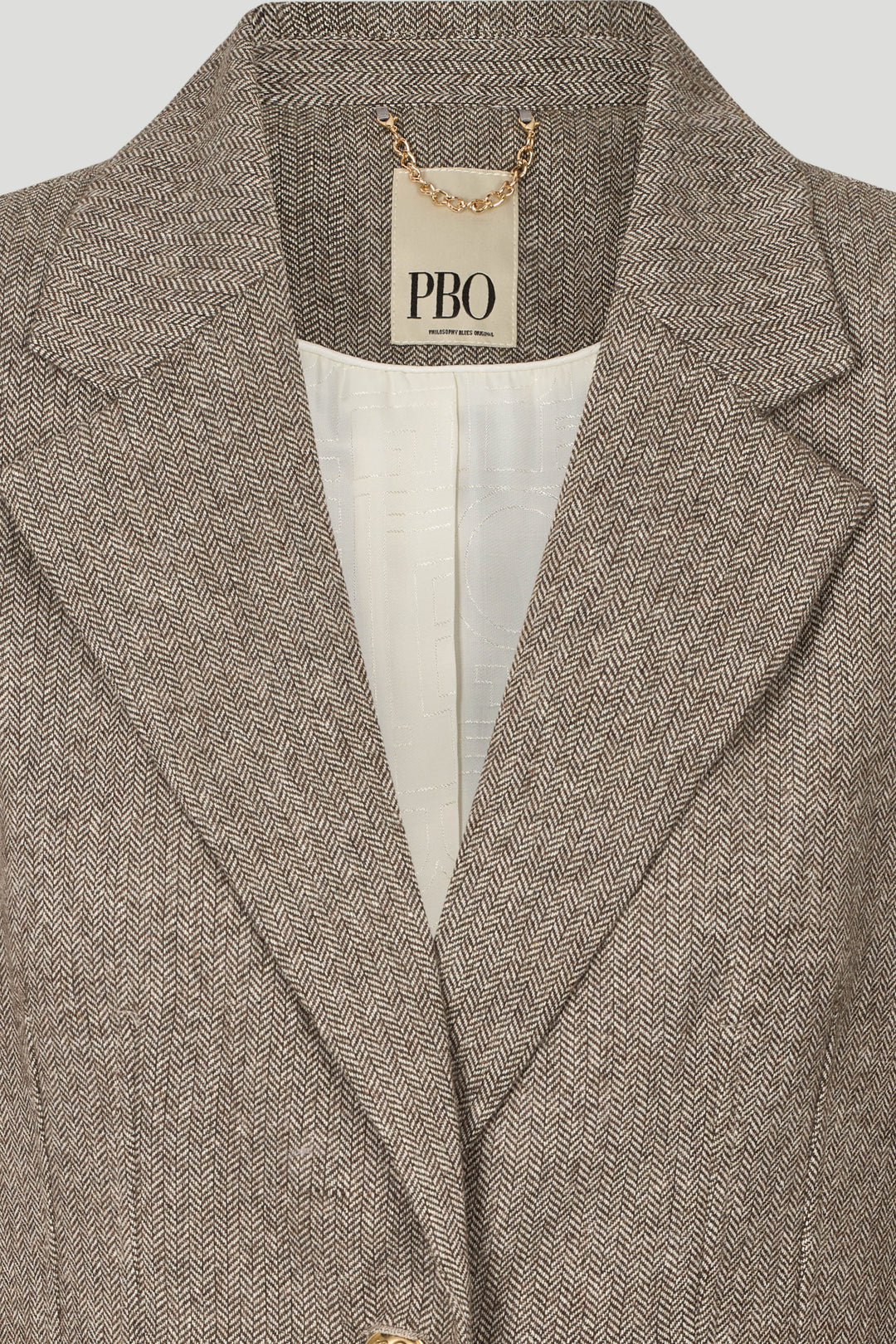 PBO PBOVerato kort blazer BLAZERJACKETS 168 Soft brown