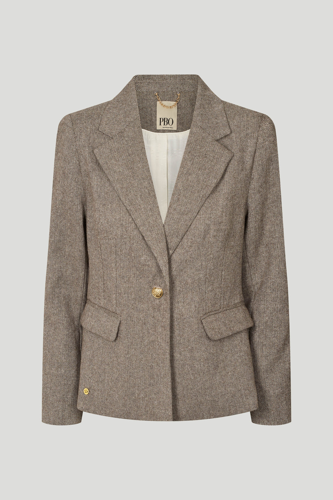 PBO PBOVerato kort blazer BLAZERJACKETS 168 Soft brown