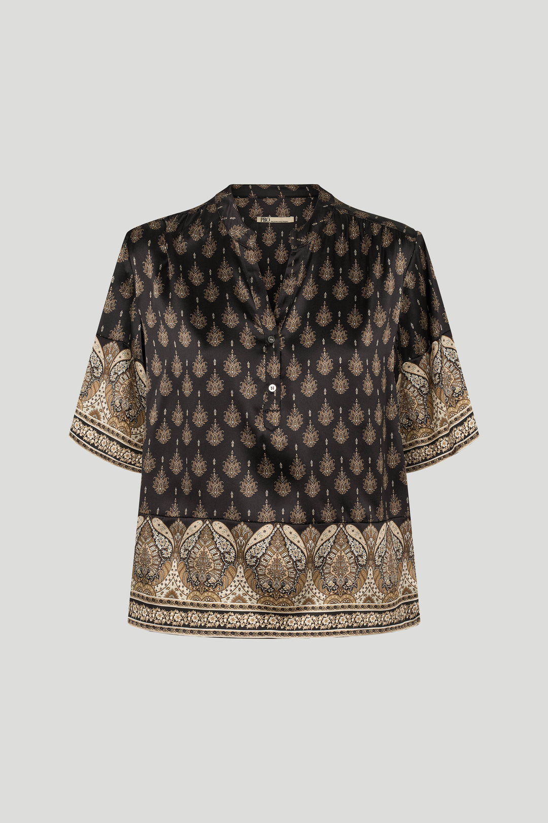 PBO PBOVila silkebluse BLOUSE 992 Black mix
