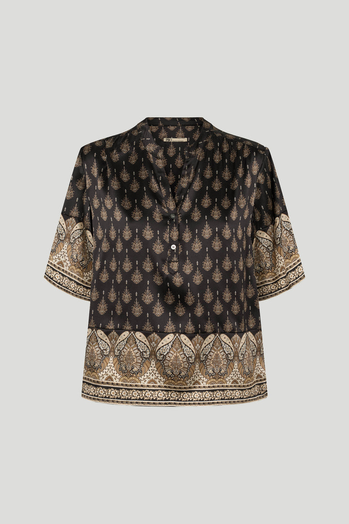 PBO PBOVila silkebluse BLOUSE 992 Black mix