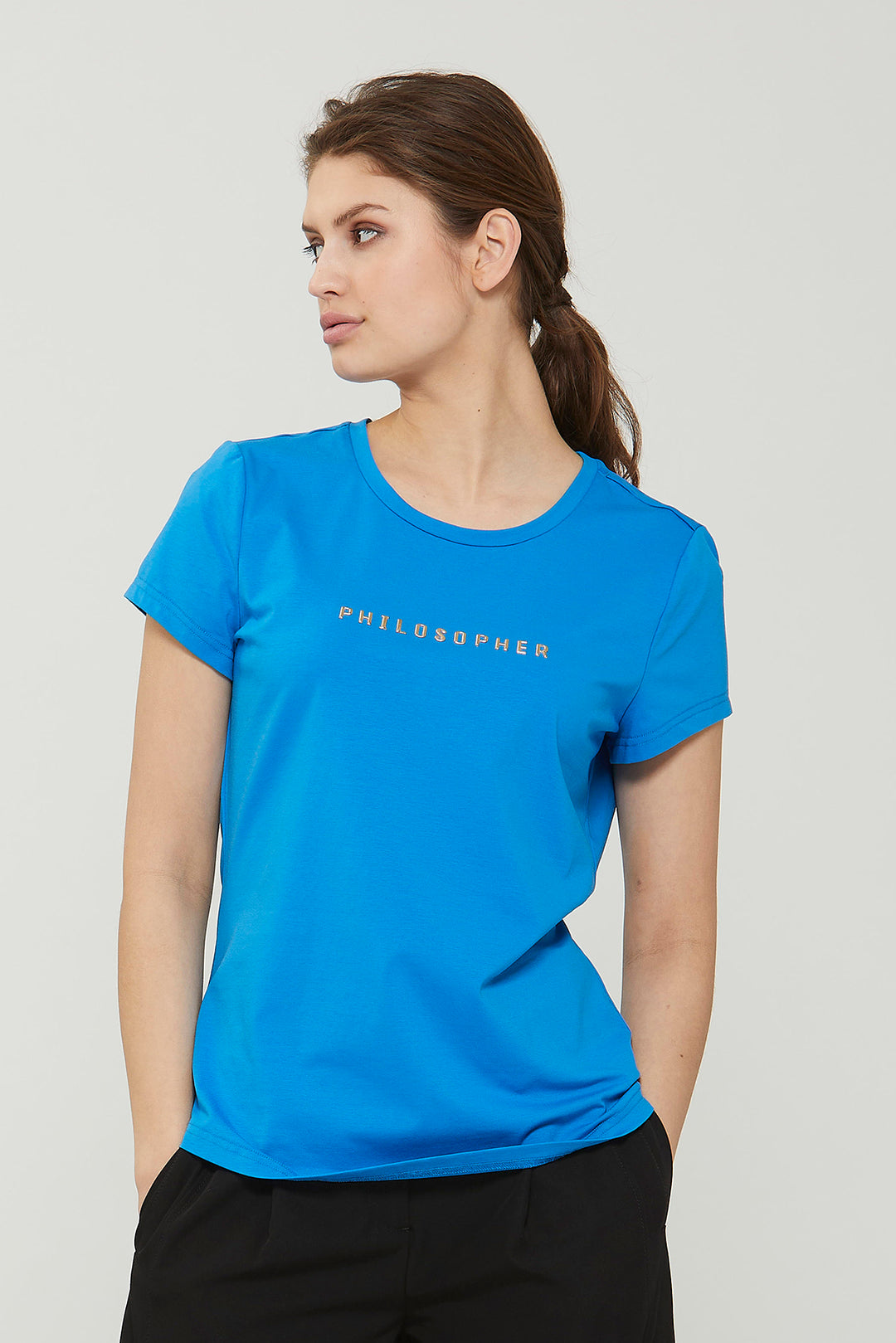 PBO Philosopher T-shirt T-SHIRTS 236 French blue