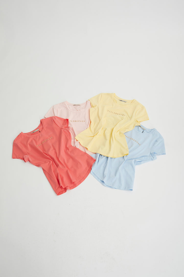 PBO Philosopher T-shirt T-SHIRTS 703 Soft yellow