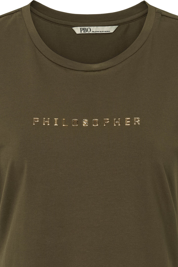 PBO Philosopher T-shirt T-SHIRTS 567 Brown army