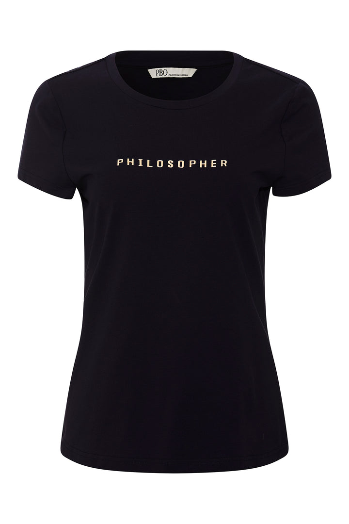 PBO Philosopher T-shirt T-SHIRTS Sort