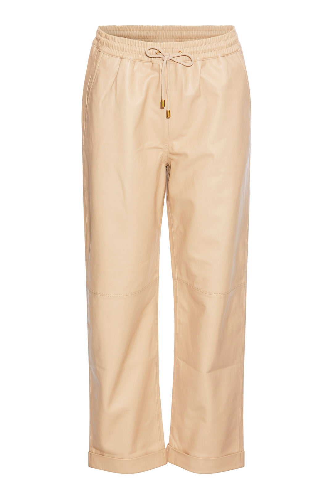 PBO Pug leather pants TROUSERS 178 Ivory cream
