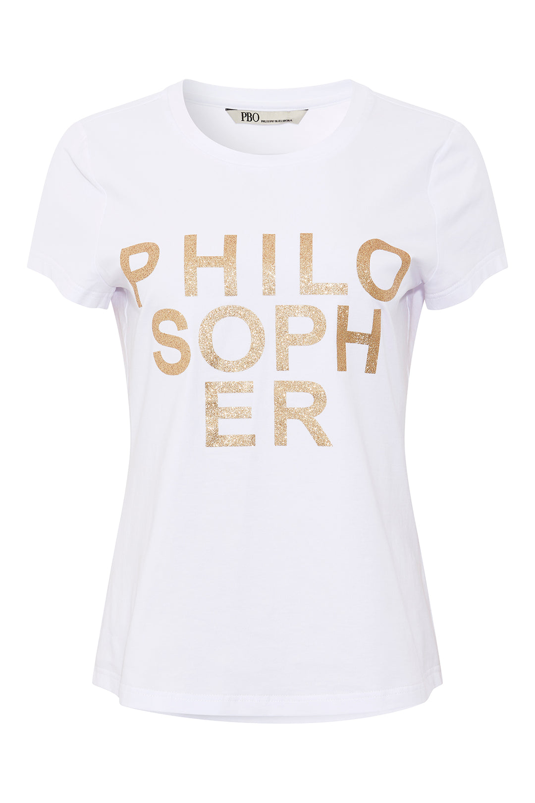 PBO Purves glitter T-shirt T-SHIRTS 01 White