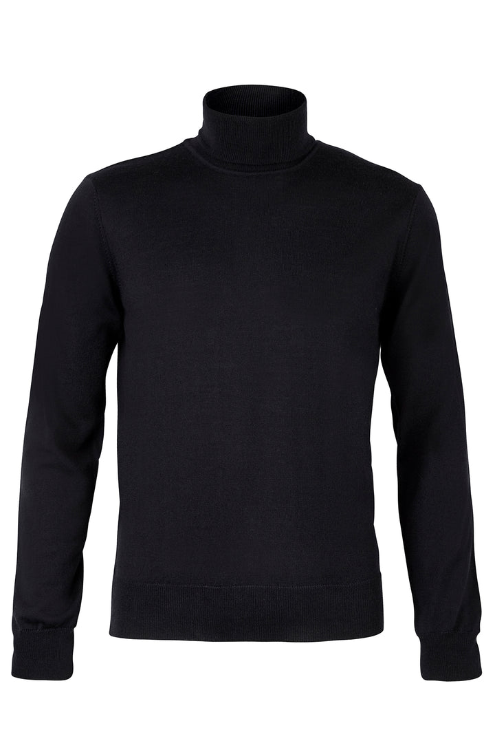 PBO Men Roll-Neck KNITWEAR, LIGHT Sort