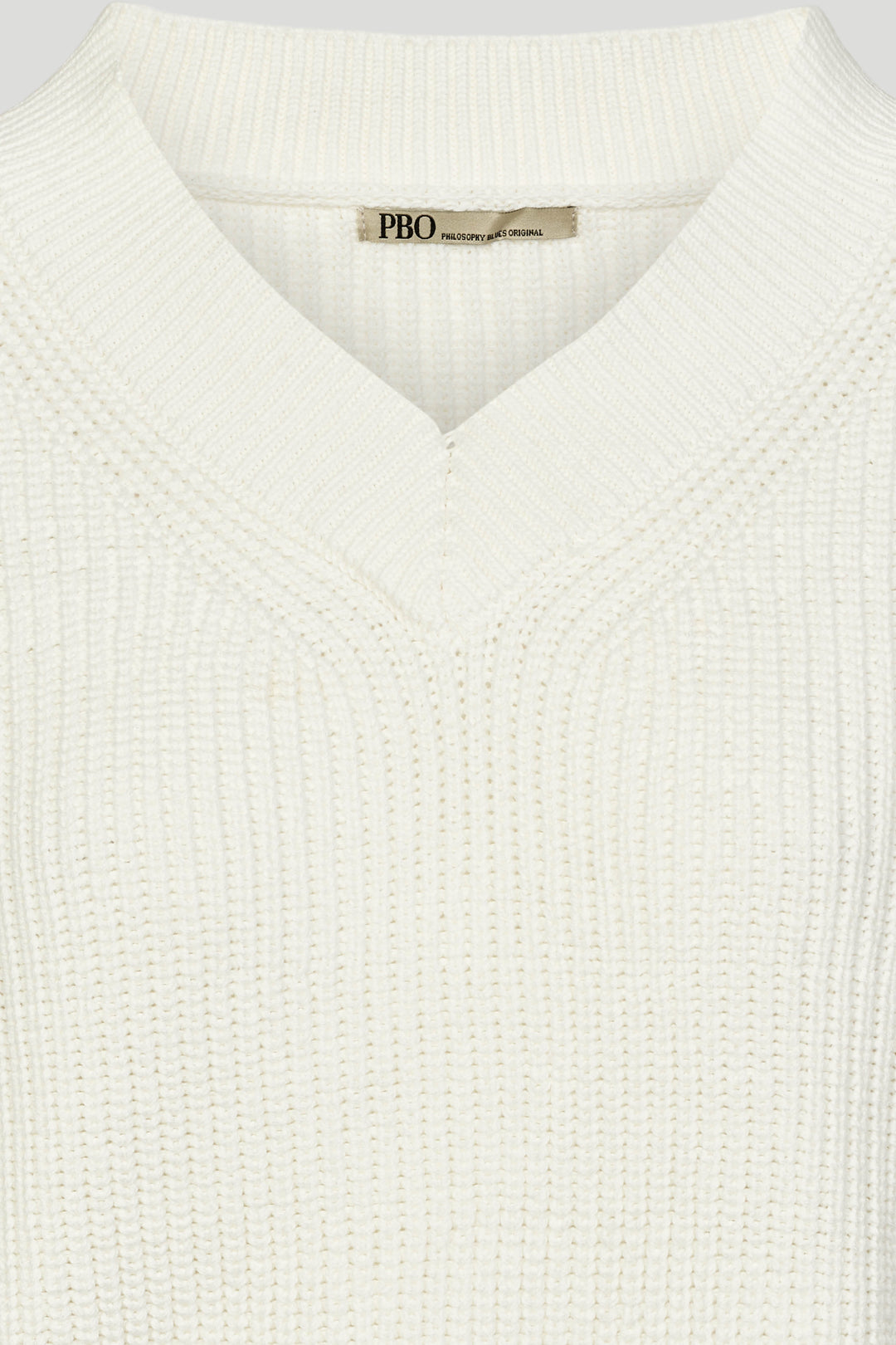 PBO Romilla striktrøje KNITWEAR, HEAVY 101 Star white