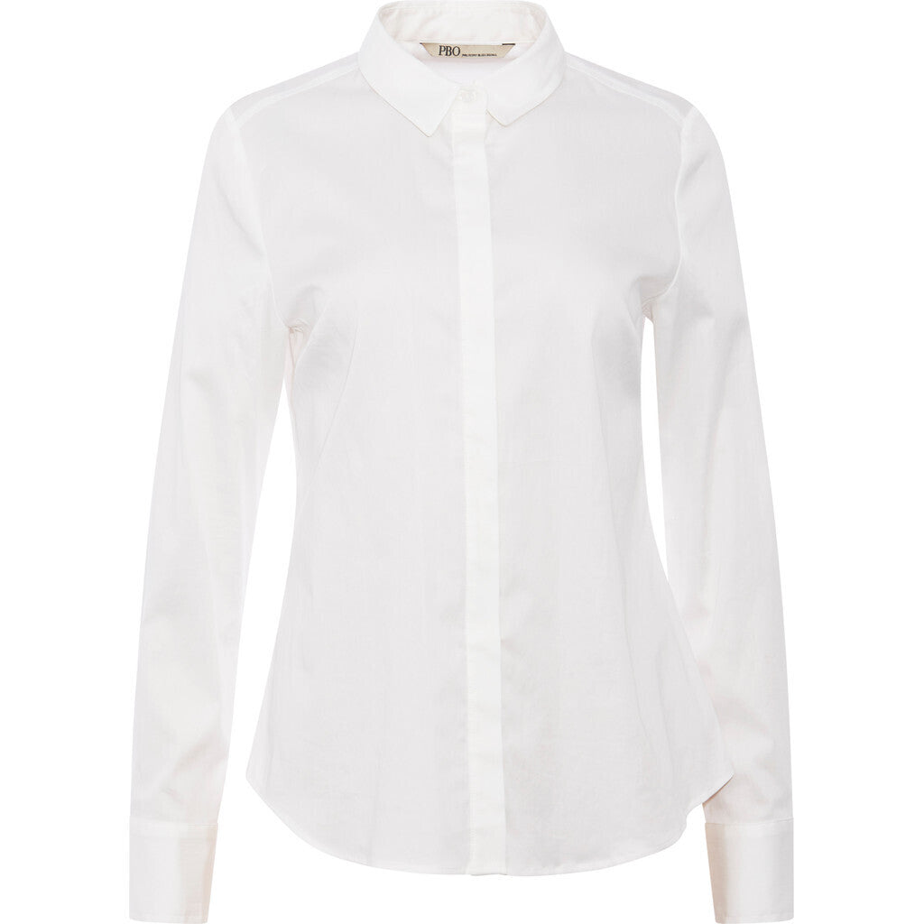 PBO Cotty Siggi skjorte SHIRTS 01 White