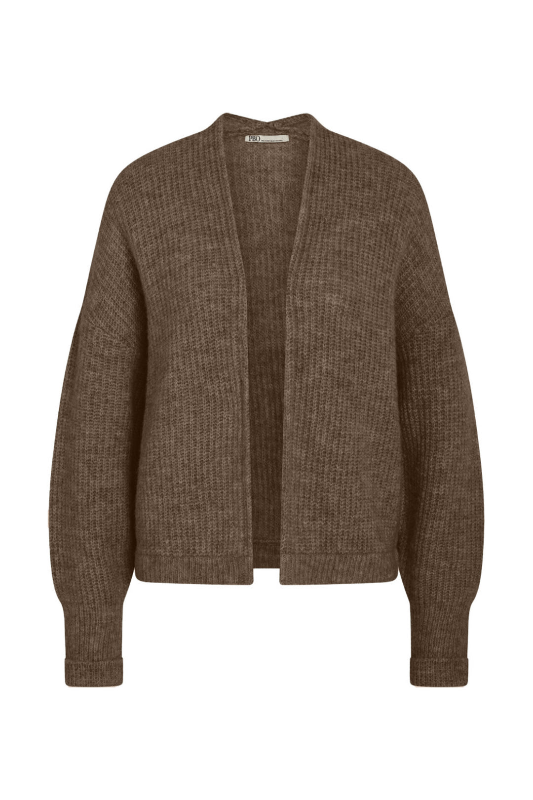 PBO Sofina strikcardigan KNITWEAR, HEAVY 163 Chocolate brown