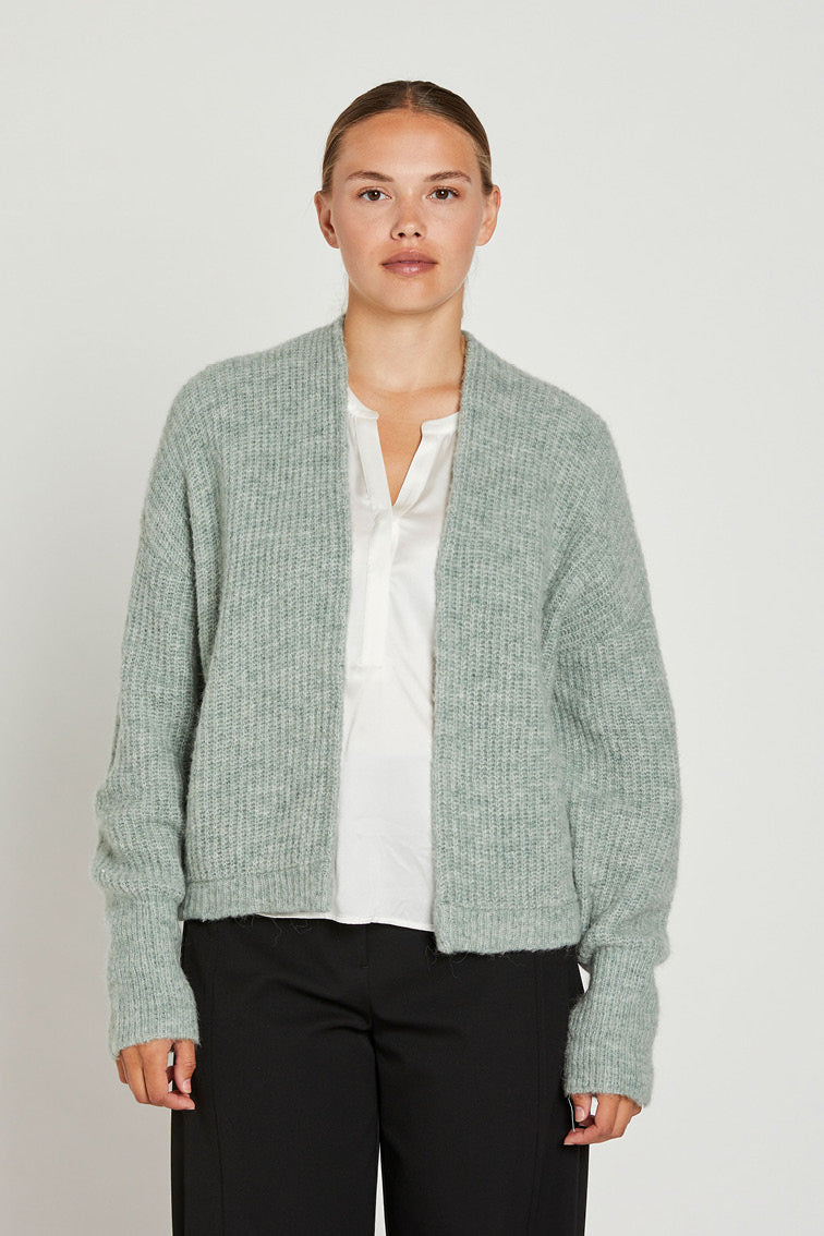 PBO Sofina strikcardigan KNITWEAR, HEAVY 577 Lily pad